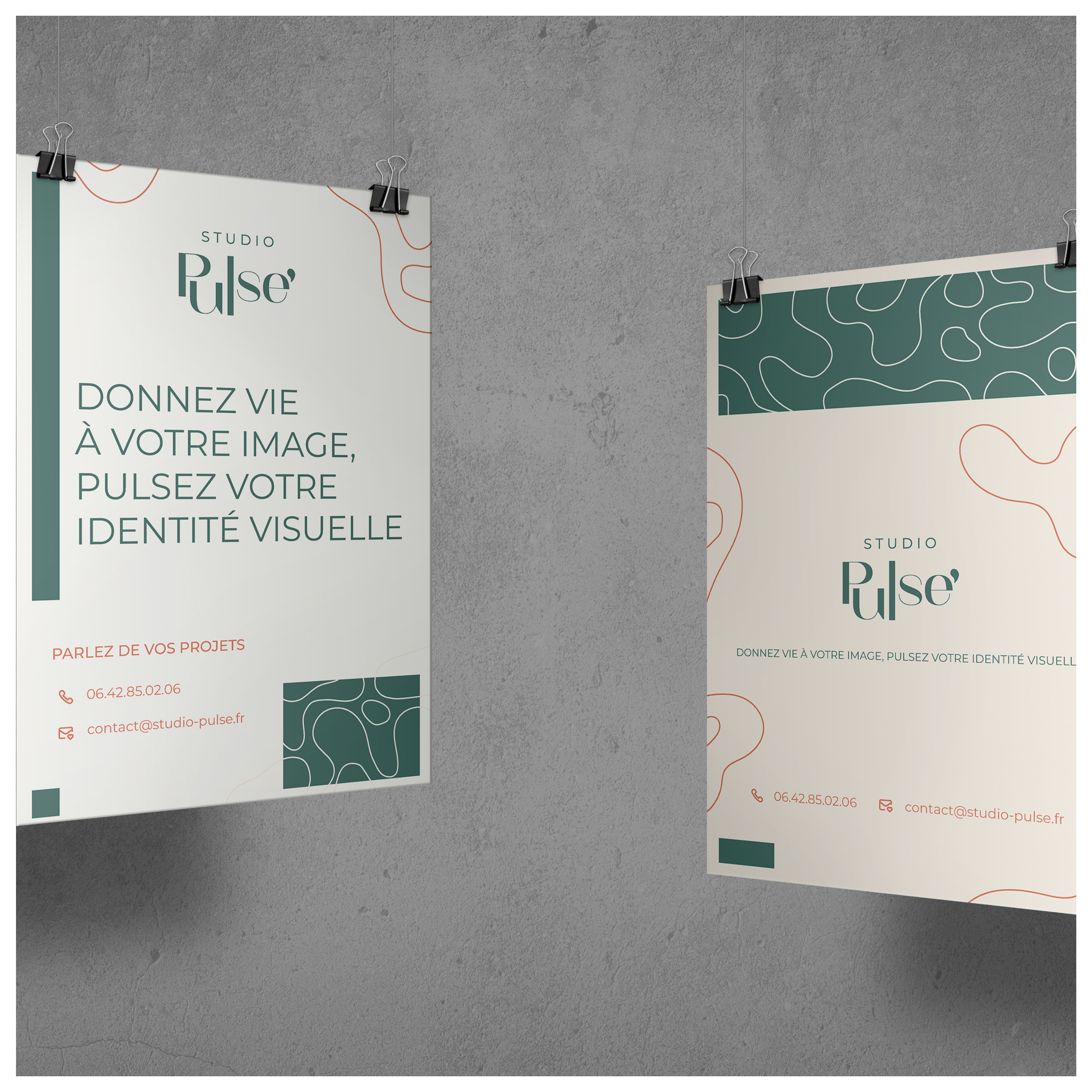 Projet du Studio Pulse sur la page Portfolio